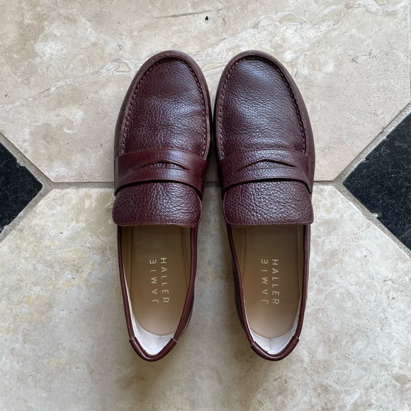 Jamie Haller Oxblood loafers, size 39.  NWT - Picture 4 of 5